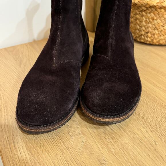 BOTTEGA VENETA Suede Chelsea Boots Mens SZ 42 US 9 Chocolate Brown Leather - Picture 4 of 10